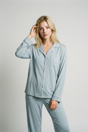 Long Sleeve Pajama Set – Light blue