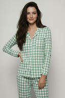 Green Gingham Comfort Pajama Set