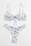 Blue Blossom Mesh Lingerie Set Moonhaven