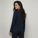 Bamboo Long Sleeve Pajama Set – Navy Blue