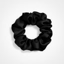 Premium Silk Scrunchie Black