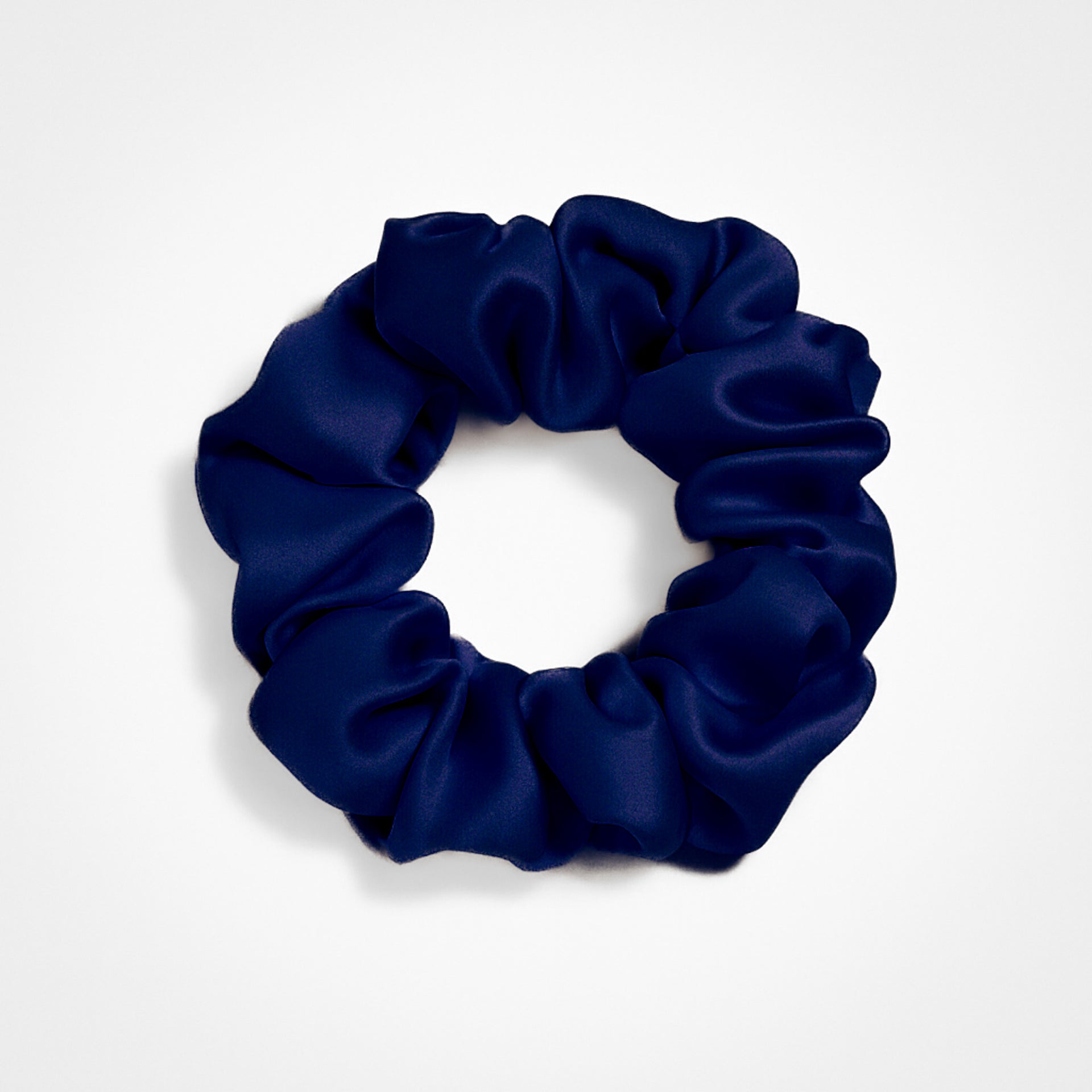 Premium Silk Scrunchie Navy
