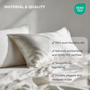 Premium Silk Duvet Cover Set Ivory