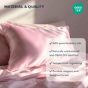 Premium Silk Duvet Cover Set Pink