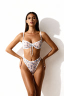 Blue Blossom Mesh Lingerie Set