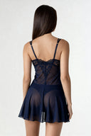 Midnight Lace Sheer Babydoll Set Moonhaven