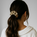 Premium Silk Scrunchie Beige