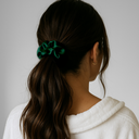 Premium Silk Scrunchie Green