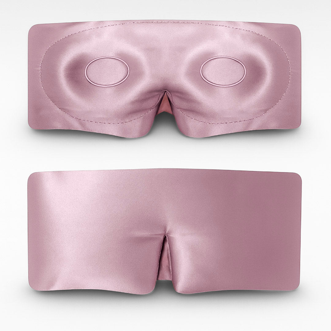 100% Seidenschlafmaske für tiefen Schlaf mit Wimpernschutz Pink 