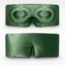 100% Silk Sleep Sleep Mask for Deep Sleep with Lash Protection Olive Green
