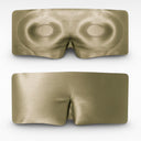100% Silk Sleep Mask for Deep Sleep with Lash Protection Beige