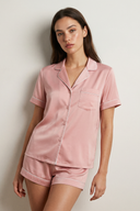 Short Sleeve Pajama Set – Rose Gold