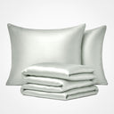 Premium Silk Duvet Cover Set Ivory