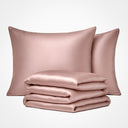 Premium Silk Duvet Cover Set Rose Gold
