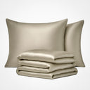 Premium Silk Duvet Cover Set Beige