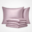 Premium Silk Duvet Cover Set Pink