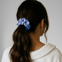 Premium Silk Scrunchie Blue