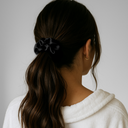 Premium Silk Scrunchie Black