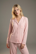 Long Sleeve Pajama Set – Light pink