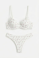 Sweet Blossom Lingerie Set - Vintage High Waist Moonhaven