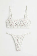 Sweet Blossom Lingerie Set - Slim Strap Thong Moonhaven