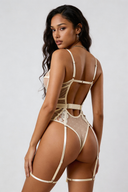 Silhouette Parisienne Lace Bodysuit - White