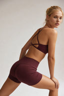 Moonhaven ContourForm™ High-Waist Short - Burgundy