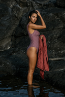 Saint-Tropez Swimsuit - Bordeaux Red