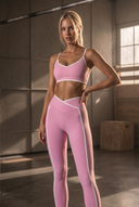 Moonhaven ContourForm™ High-Waist Legging Contrast Trim - Pink