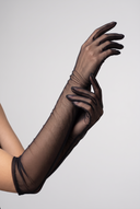 Long Gloves Mesh - Black (one size fits all)