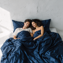 Premium Silk Duvet Cover Set Navy